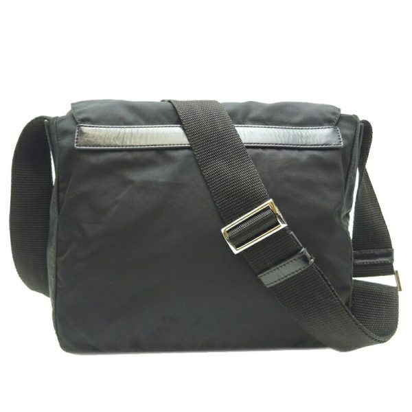 dh70189 2 Prada Nylon Shoulder Bag Black