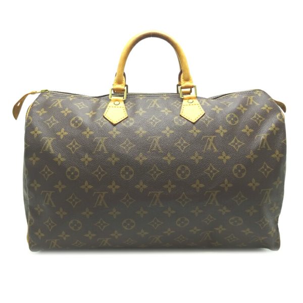 dh70232 1 Louis Vuitton Speedy 40 Monogram Bag Brown