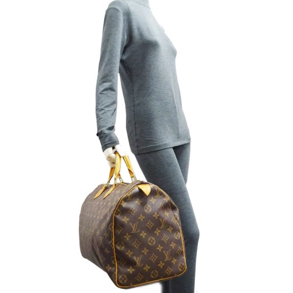 dh70232 9 Louis Vuitton Speedy 40 Monogram Bag Brown