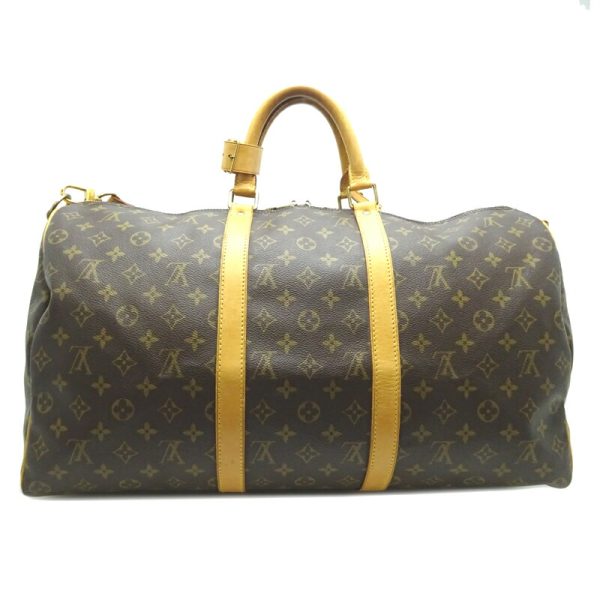 dh70233 2 Louis Vuitton Keepall Bandouliere 50 Monogram Bag Brown