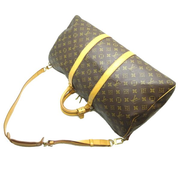 dh70233 4 Louis Vuitton Keepall Bandouliere 50 Monogram Bag Brown