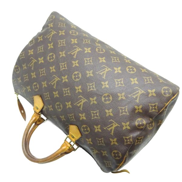 dh70265 4 Louis Vuitton Speedy 35 Monogram Handbag Brown