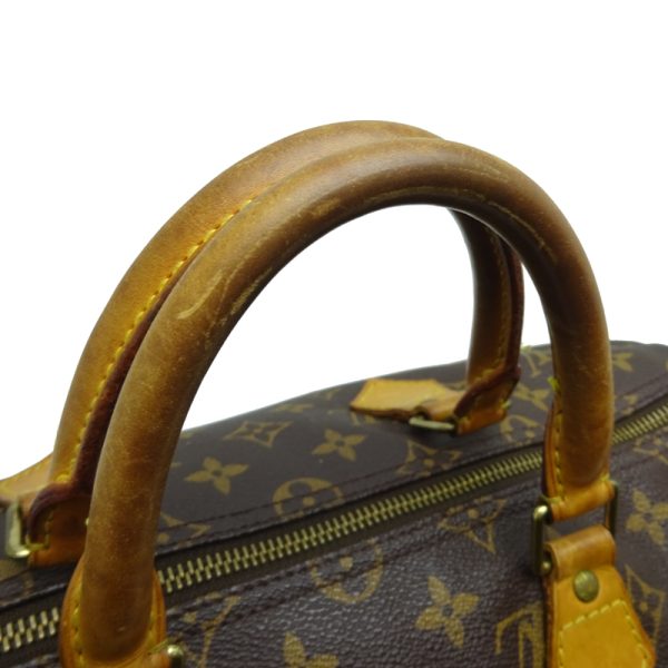 dh70265 5 Louis Vuitton Speedy 35 Monogram Handbag Brown