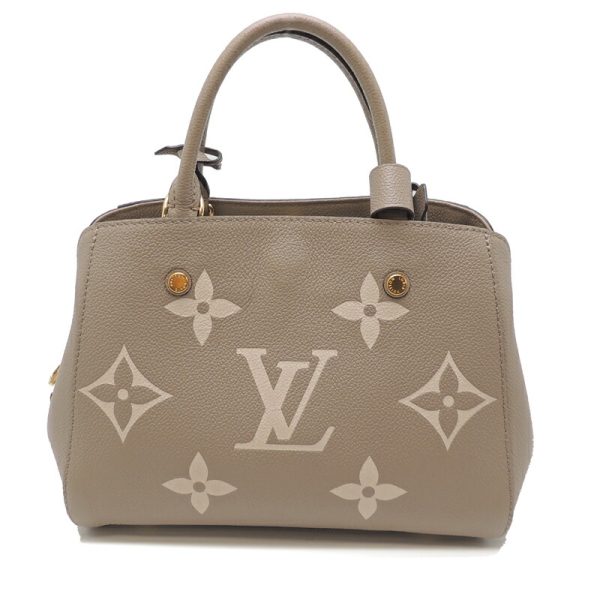 dh70298 2 Louis Vuitton Empreinte Montaigne BB Handbag Beige