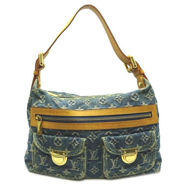 dh70308 1 Louis Vuitton Baggy Monogram Denim Shoulder Bag Blue