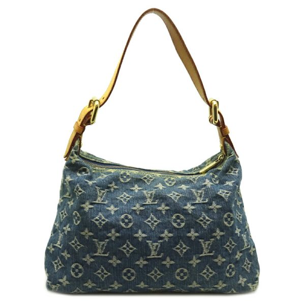 dh70308 2 Louis Vuitton Baggy Monogram Denim Shoulder Bag Blue