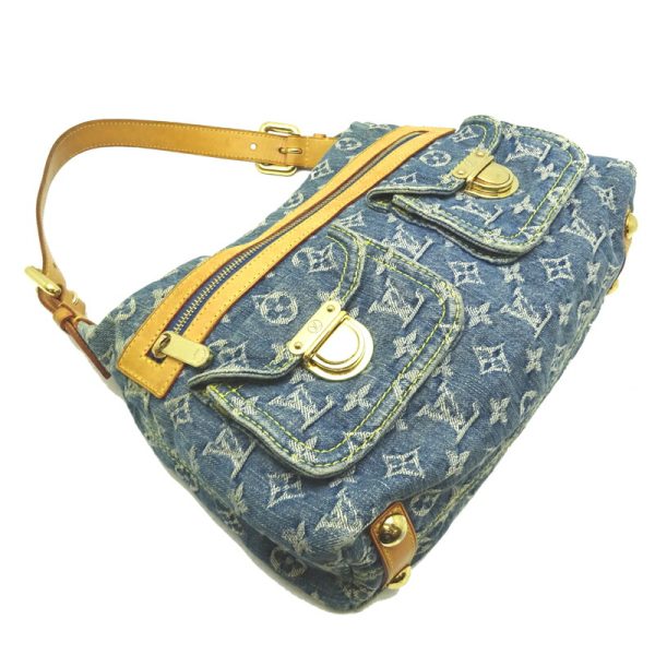 dh70308 3 Louis Vuitton Baggy Monogram Denim Shoulder Bag Blue