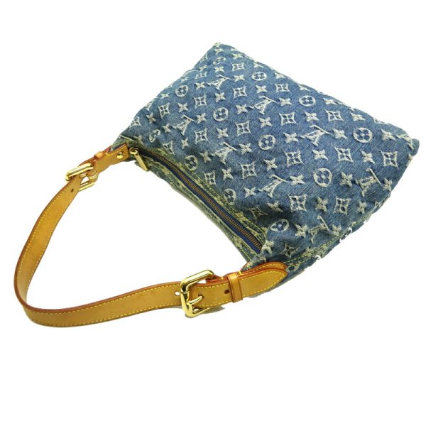 dh70308 4 Louis Vuitton Baggy Monogram Denim Shoulder Bag Blue