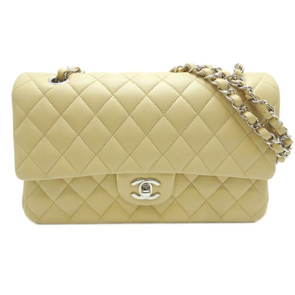 dh70371 1 Chanel Chain Fornasetti Lambskin Shoulder Bag Beige