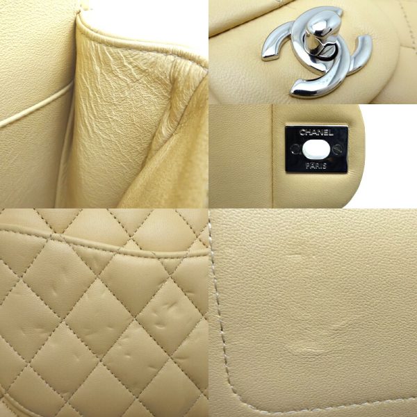 dh70371 9 Chanel Chain Fornasetti Lambskin Shoulder Bag Beige