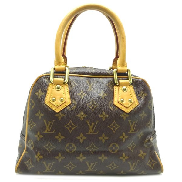 dh70404 2 Louis Vuitton Manhattan PM Monogram Handbag Brown