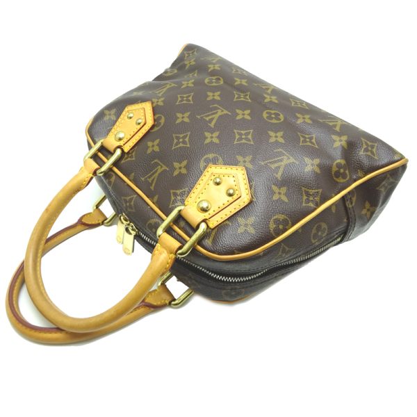 dh70404 4 Louis Vuitton Manhattan PM Monogram Handbag Brown