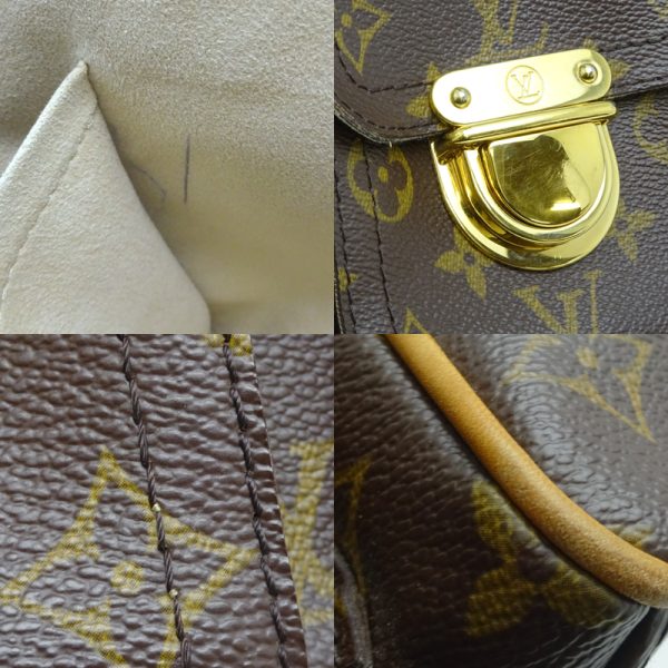 dh70404 9 Louis Vuitton Manhattan PM Monogram Handbag Brown