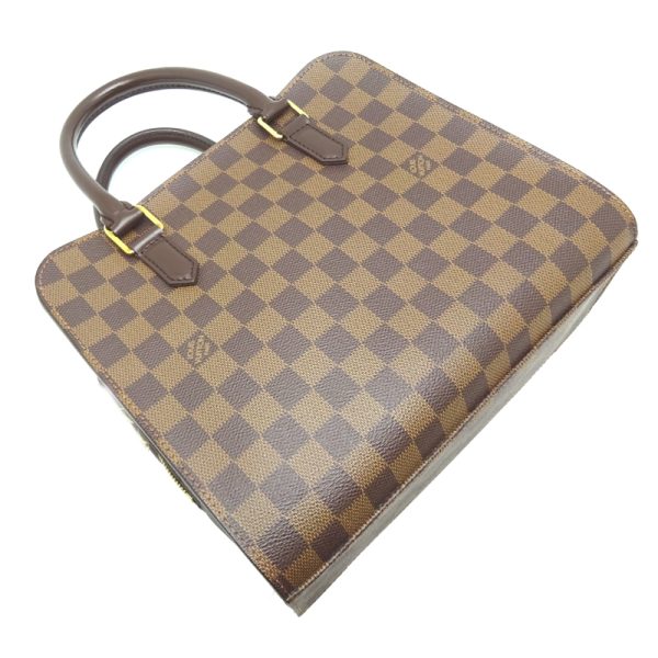 dh70418 3 Louis Vuitton Triana Damier Handbag Brown