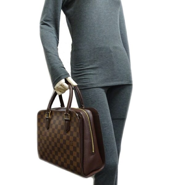 dh70418 9 Louis Vuitton Triana Damier Handbag Brown