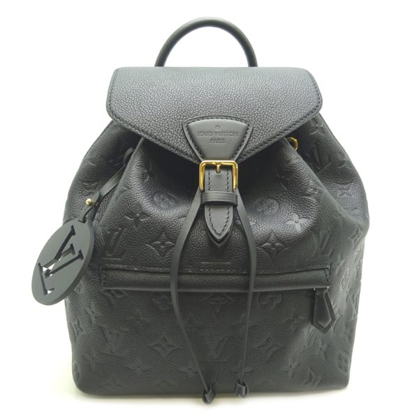 dh70419 1 Louis Vuitton Montsouris PM Empreinte Backpack Black