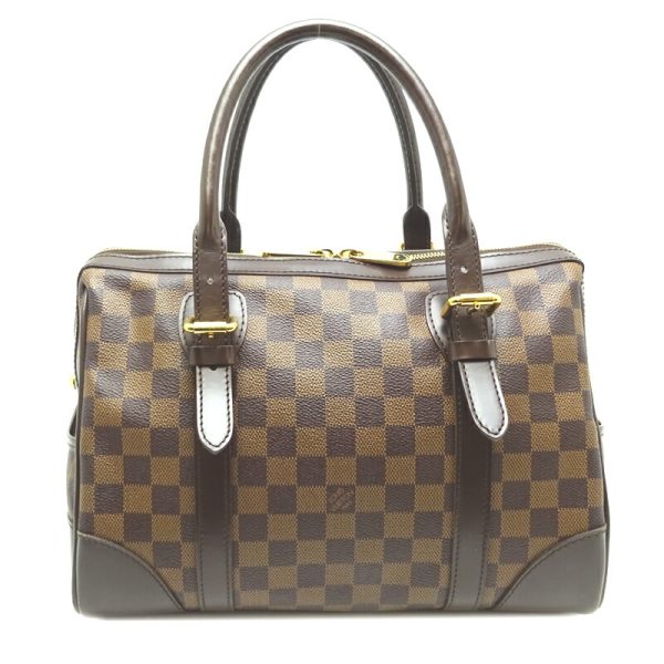 dh70420 2 Louis Vuitton Berkley Damier Handbag Brown