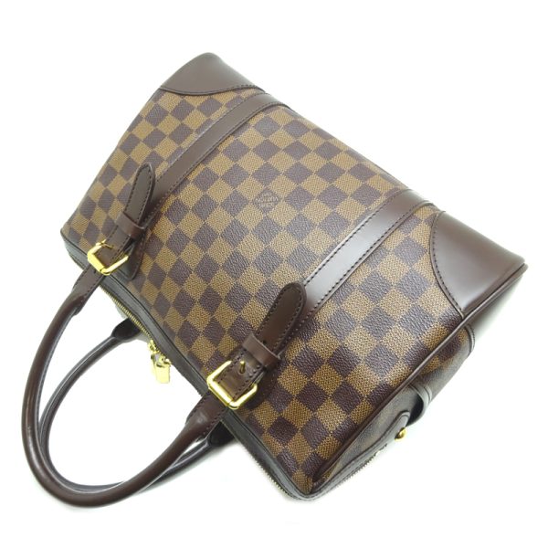 dh70420 4 Louis Vuitton Berkley Damier Handbag Brown