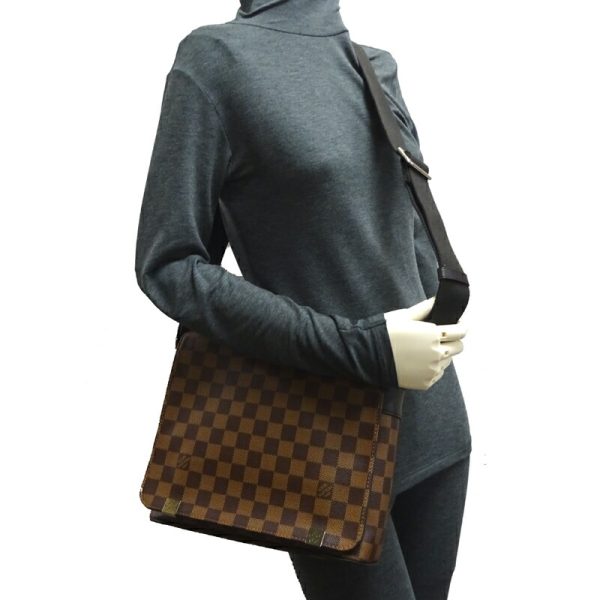 dh70486 9 Louis Vuitton District PM NM Damier Shoulder Bag Brown