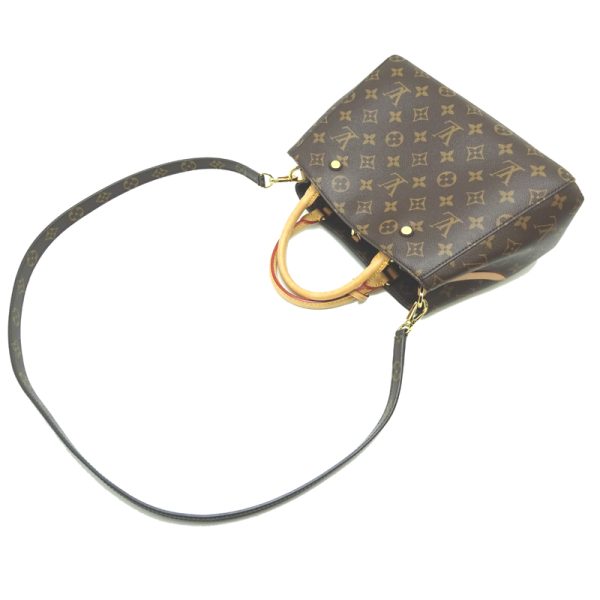 dh70490 4 Louis Vuitton Montaigne BB Monogram Handbag Brown