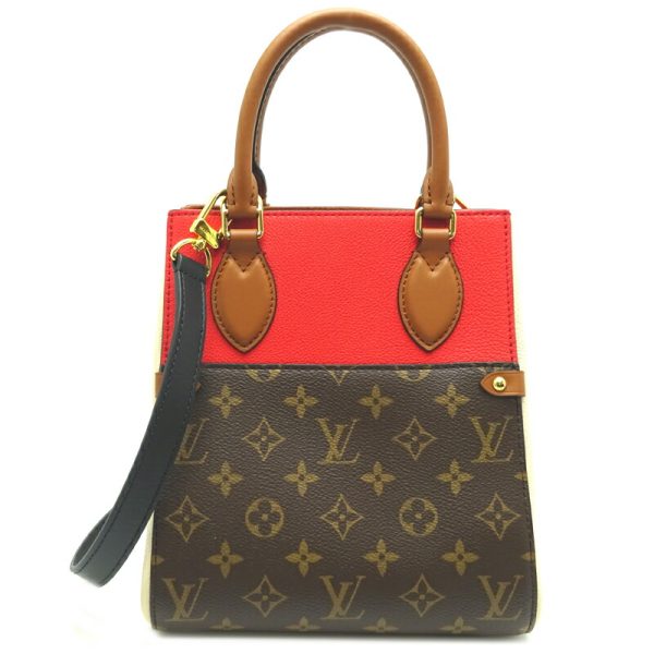 dh70491 2 Louis Vuitton Fold Tote PM Handbag Beige