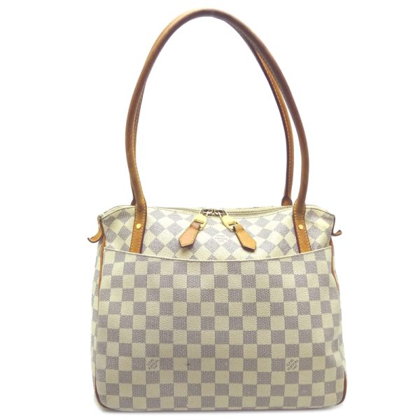 dh70540 1 Louis Vuitton Figelli PM Damier Azur Shoulder Bag White