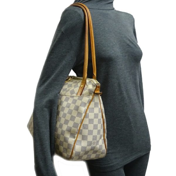 dh70540 10 Louis Vuitton Figelli PM Damier Azur Shoulder Bag White