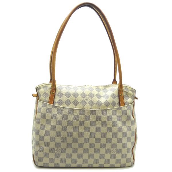 dh70540 2 Louis Vuitton Figelli PM Damier Azur Shoulder Bag White