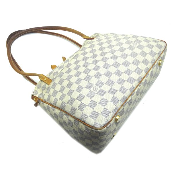 dh70540 3 Louis Vuitton Figelli PM Damier Azur Shoulder Bag White