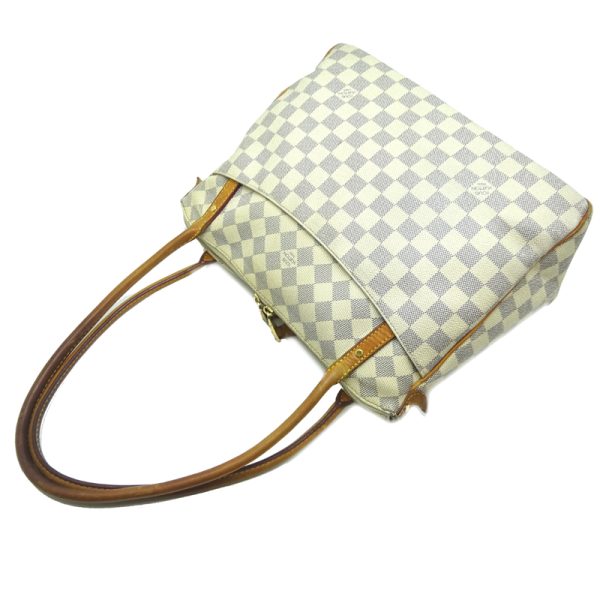 dh70540 4 Louis Vuitton Figelli PM Damier Azur Shoulder Bag White