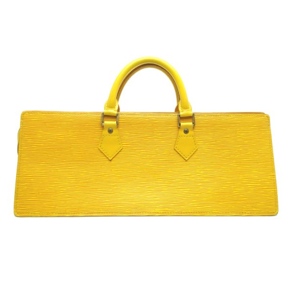 dh70580 2 Louis Vuitton Sac Triangle Epi Handbag Yellow