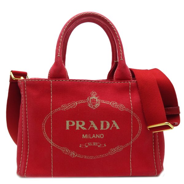 dh70584 1 Prada Handbag Canapa Red