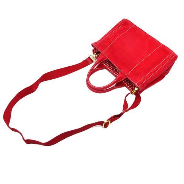 dh70584 4 Prada Handbag Canapa Red