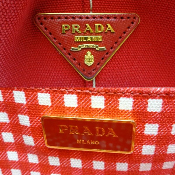 dh70584 7 Prada Handbag Canapa Red