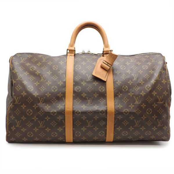 dh70630 1 Louis Vuitton Keepall 55 Monogram Bag Brown