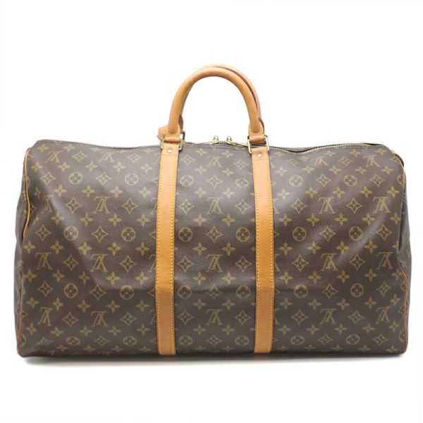 dh70630 2 Louis Vuitton Keepall 55 Monogram Bag Brown