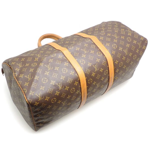 dh70630 3 Louis Vuitton Keepall 55 Monogram Bag Brown