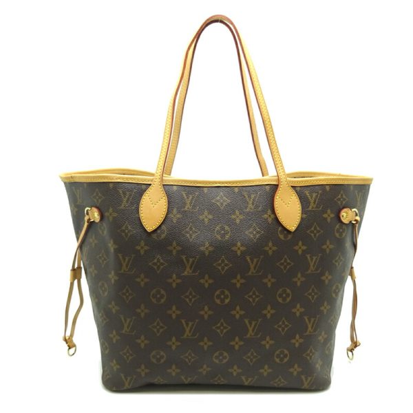 dh70750 2 Louis Vuitton Neverfull MM Monogram Tote Bag Brown