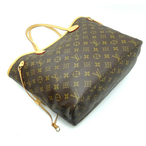 dh70750 3 Louis Vuitton Neverfull MM Monogram Tote Bag Brown