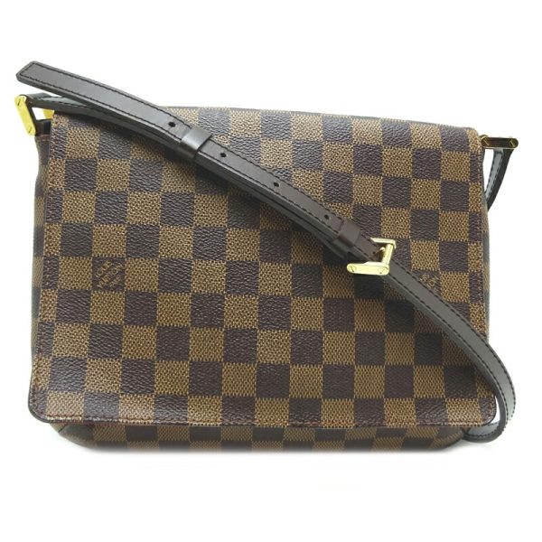 dh70753 1 Louis Vuitton Musette Tango Damier Shoulder Bag Brown