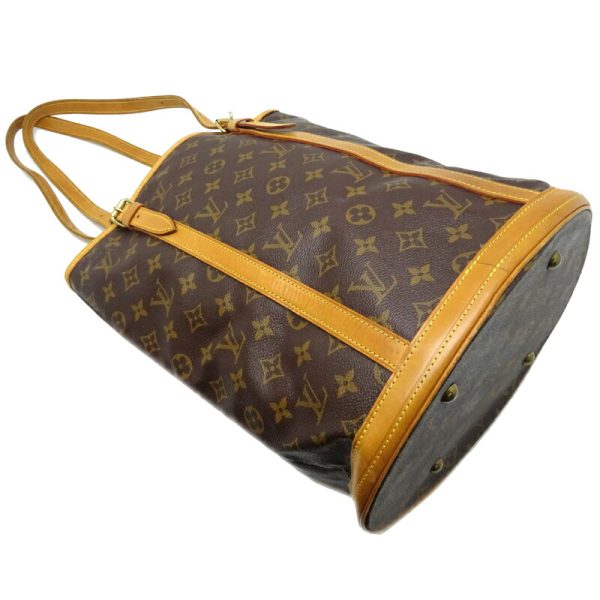 dh70758 3 Louis Vuitton Bucket GM Monogram Shoulder Bag Brown