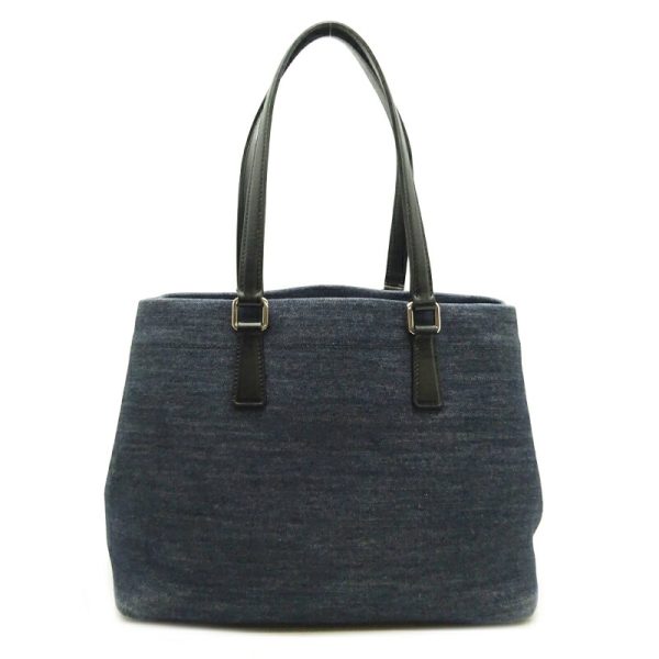 dh70844 2 Prada Denim Shoulder Bag Tote Blue