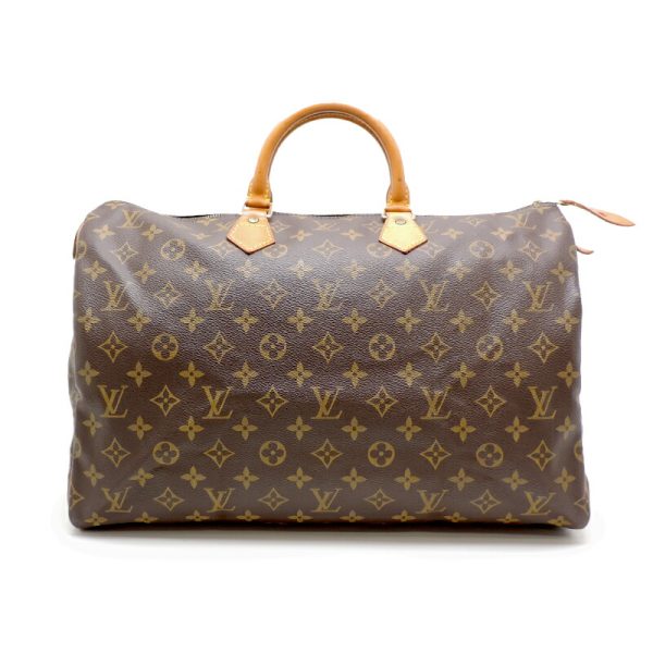 dh71247 2 Louis Vuitton Speedy 40 Monogram Bag Brown