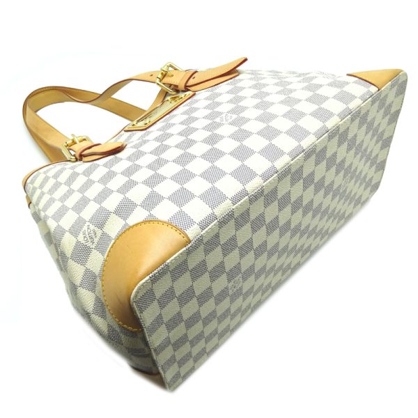 dh71282 3 Louis Vuitton Hampstead MM Damier Azur Shoulder Bag White