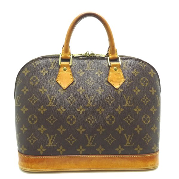 dh71298 2 Louis Vuitton Alma PM Monogram Handbag Brown