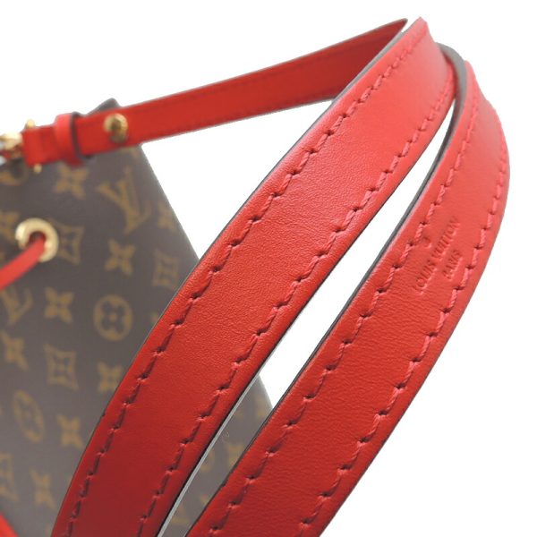 dh713011 5 Louis Vuitton Neonoe Monogram Handbag Coquelicot