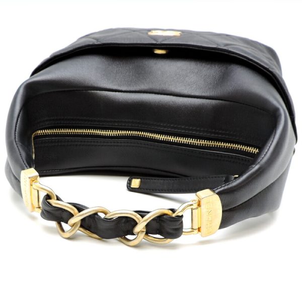 dh71351 5 Chanel Matelasse Chain Lambskin Handbag Black