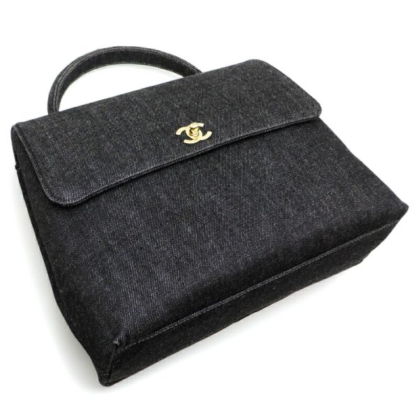 dh71353 t3 Chanel Handbag Denim Black