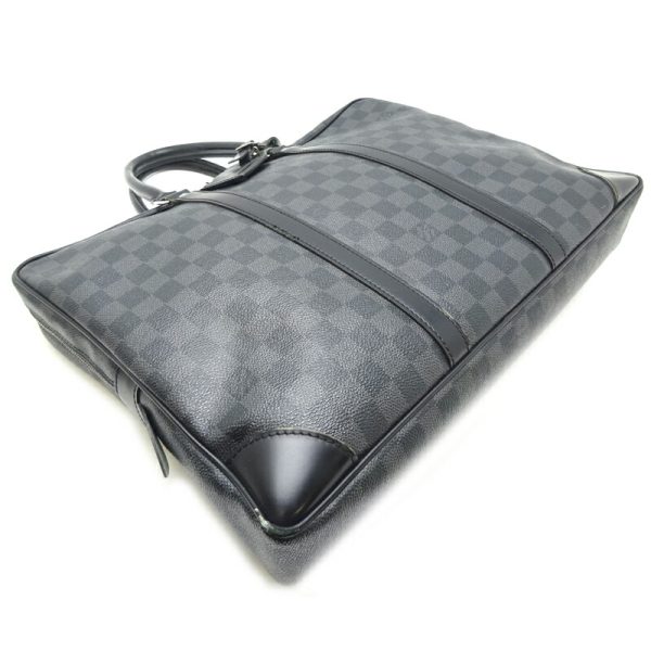 dh71354 3 Louis Vuitton Porte Document Voyage Damier Graphite Bag Black