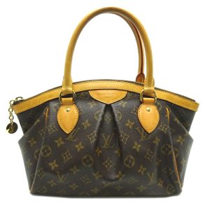 dh71516 1 Louis Vuitton Lockme Bucket Navy Blue Calfskin Leather Drawstring Shoulder Bag